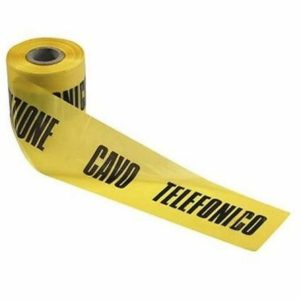 NASTRO SEGNALAZIONE GIALLO TELEFONICO ML. 200 CM. 10 H