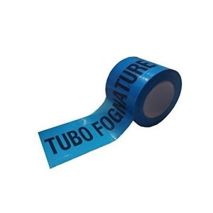 NASTRO SEGNALAZIONE AZZURRO FOGNATURA ML. 200 CM. 10 H