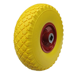 RUOTA P/CARRELLI PIENA POLIURETANO GIALLE
