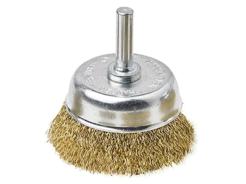 SPAZZOLA ACCIAIO A TAZZA CM. 50X10 C/GAMBO MM. 6