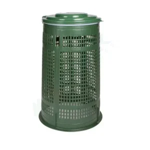 BIDONE PORTAIMMONDIZIE MOPLEN C/COPERCHIO LT. 100 VERDE