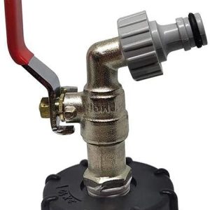 RUBINETTO P/CISTERNA C/GABBIA METALLO ZINC. LT. 1000