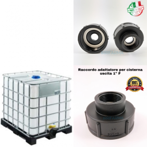 RACCORDO ACQUA P/CISTERNA F/F FILETTO S60X1"