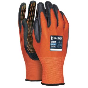 GUANTI NITRILE PUNTINATI ORANGE DOTS "STARTER"