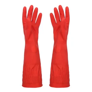 GUANTI GOMMA ACQUA ROSSI CM. 45