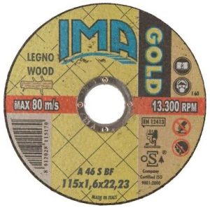 DISCO TAGLIO LEGNO MM. 115X1.6X22 ultra sottili