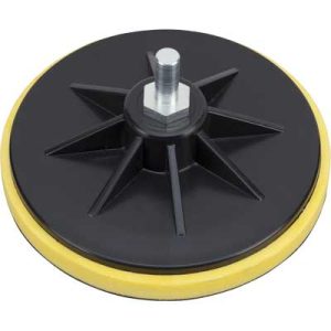 PLATORELLO GOMMA+VELCRO MM. 125 C/PERNO