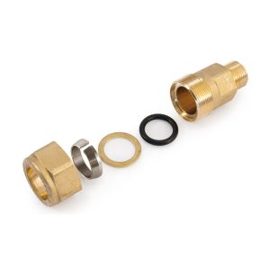 RACCORDO ACQUA OTTONE RIPARAZIONE GOMMA-GOMMA 3/4