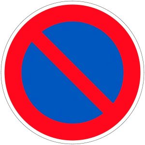 CARTELLO SEGNALE STRADALE SOSTA VIETATA