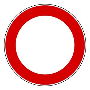 CARTELLO SEGNALE STRADALE DIVIETO DI TRANSITO