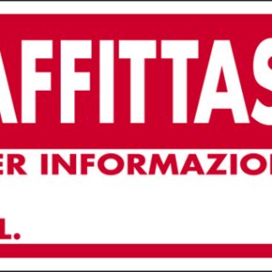 CARTELLO POLIONDA CM. 40X60 VENDESI-AFFITTASI