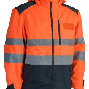 GIACCA "CENIGOMMA" ALTA VISIBILITA' ARANCIO-BLU
