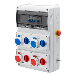 QUADRETTO C/PRESE INTERBLOCCATE 4X220V 16A