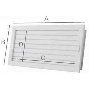 GRIGLIA INCASSO REGISTRABILE MM. 380X130
