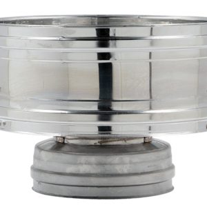 TESTA CAMINO ACCIAIO DOPPIAPARETE ANTIVENTO DIAM. 80