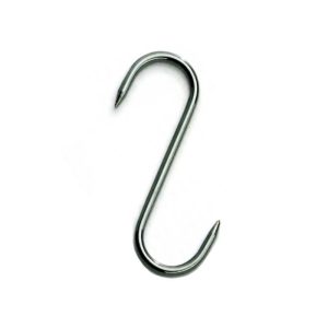 GANCIO DOPPIA "S" MM. 5X120 INOX MACELLERIA