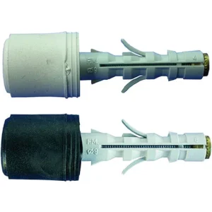 FERMAPORTE BIANCO-MARRONE C/TASSELLI