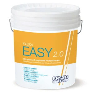 PITTURA TRASPIRANTE "FASSA" EASY 2.0 LT. 14 elevato potere coprente