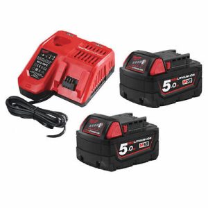 BATTERIA ENERGY KIT M18 NRG-502 2 5Ah+ 1 2Ah + carica "MILWAUKEE"