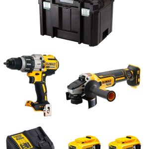 SMERIGLIATRICE BATTERIA 18V+TRAPANO PERCUSSIONE "DEWALT"