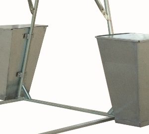 COPPIA CONTENITORI PORTA ZAVORRA P/CAVALETTO