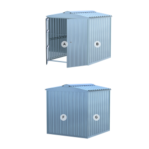 PARETE LUNGA ZINCATA P/BOX DA ML. 2.60