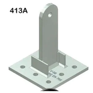 ANTIPENDOLO CON BASE PIANA 20X20 CM. 28 H cl. A1-A2-C ART. 413A