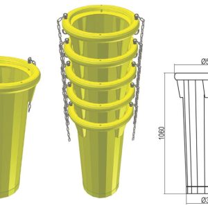 SCARICA DETRITI C/CATENE GIALLI