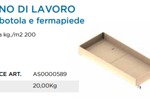 PONTEGGIO ACCIAIO Z3 PIANO DI LAVORO C/BOTOLA E FERMAPIEDE