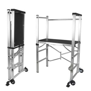 PONTEGGIO ALLUMINIO TELESCOPICO TELESAPE 2X15 altezza ML. 7.17 "SVELT"