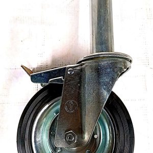 RUOTA P/PONTEGGGIO PIROETTANTE GOMMA C/FRENO