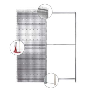 TELAIO P/SCORR. INTONACO "UNICO" SP. 10 CM. 60X200-210 "ECLISSE"