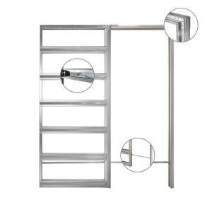 TELAIO P/SCORR. CARTONGESSO ASSEMBLATA "SYSTESIS LINE" CM. 70X210X108