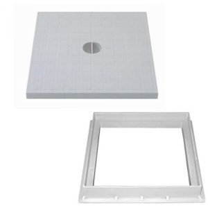 TELAIO C/COPERCHIO PEDONALE CM. 20X20