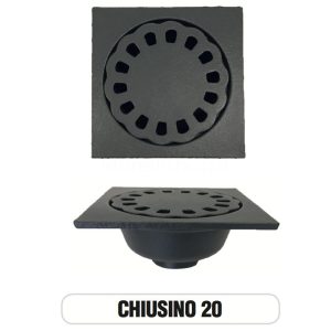 PILETTA GHISA CM. 20X20