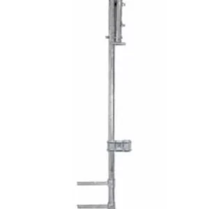 PORTANTENNA ZINC. CM. 150 H DIAM. 42 C/PIASTRA P/CAPPOTTO