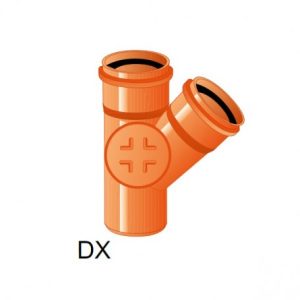 DERIVAZIONE 45° FOGNATURA SN4 C/TAPPO DIAM. 110