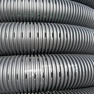 TUBO DRENAGGIO DOP. PARETE D. 110 in rotolo ml.25 lin. arancio fori 180°