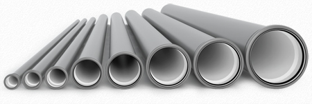 TUBO PP HT GRIGIO DOPPIO BICCHIERE DIAM. 32 ML. 2.00