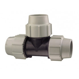 DERIVAZIONE TE F ZINC. P/TUBO POLIETILENE DIAM. 3.4X3.4X3.4