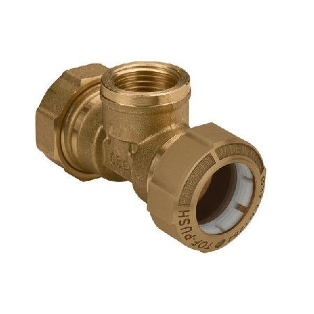 DERIVAZIONE TE F OTTONE P/TUBO POLIPROPILENE DIAM. 20X1.2X20