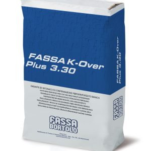 FASSA K-OVER PLUS 3.30 KG. 25 rasante-intonaco fibrato bianco