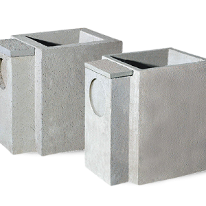 POZZETTO IN CLS PADOVA SIFONATO LEGGERO CM. 40X40 h 65cm C/ COPERCHIETTO