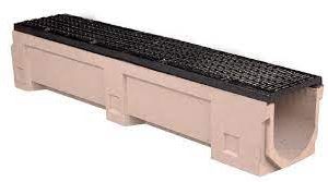 CANALE POLIMERICO"EUROSELFV"CM.10X10X9.5 H.+GRIGLIE GHISA C250 carrabile