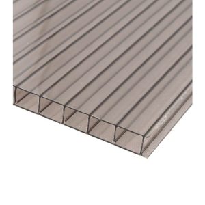 POLICARBONATO ALVEOLARE FUME' SP. 10 mm.