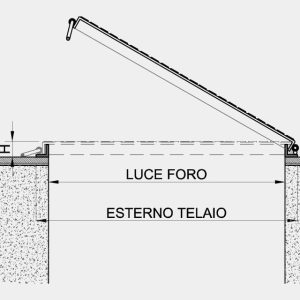 CHIUSINO ZINC. CISTERNA CM. 30X30X3.6