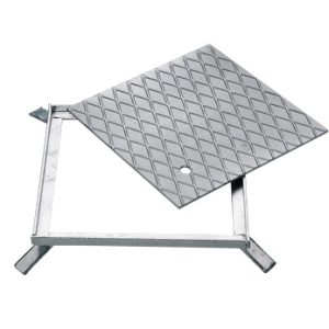 PIASTRA ZINC. PEDONALE CM. 25X25X1.2