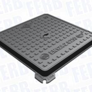 CHIUSINO GHISA B125 CM. 50x50 SL luce interna "FERB" (con alette)