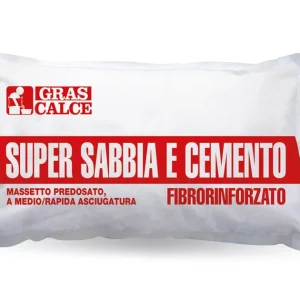 MASSETTO FIBRORINFORZATO SUPER SABBIA+CEMENTO KG 25 "GRAS CALCE" (sq)