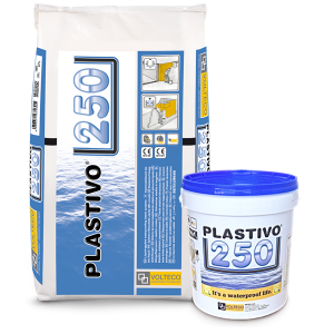 PLASTIVO 250 GRIGIO A+B KG. 20.6 impermeabiliz. dentro terra-vasche